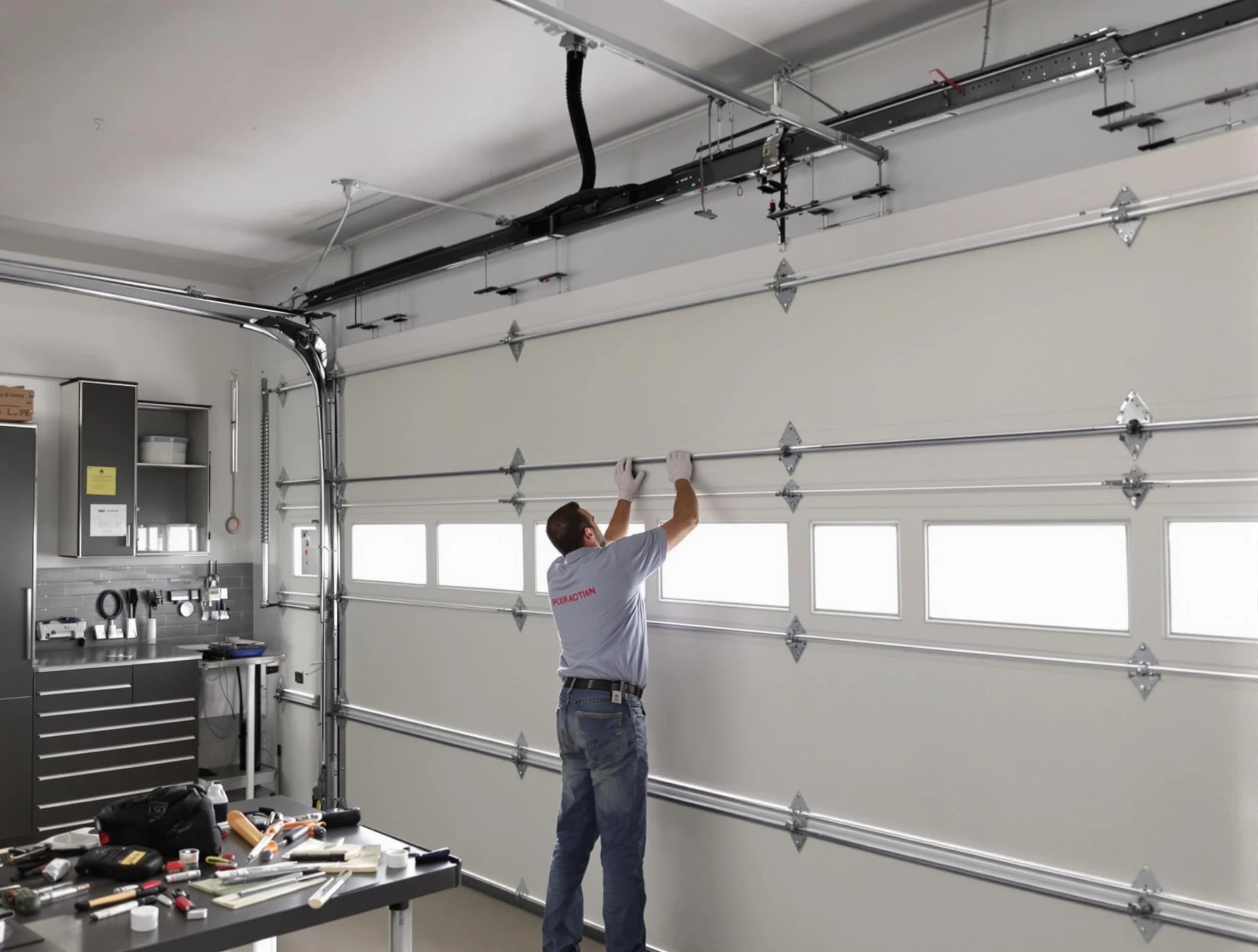 Garage Door Track Repair in Roseville