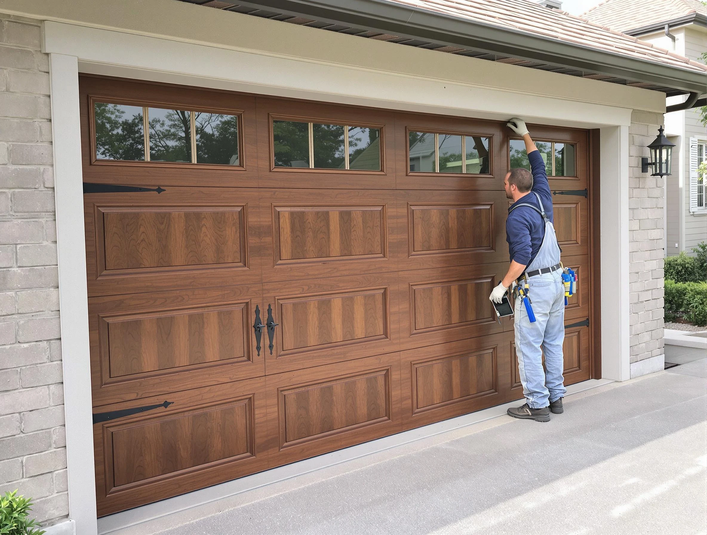 Custom garage door showcase by Roseville Garage Door Repair in Roseville