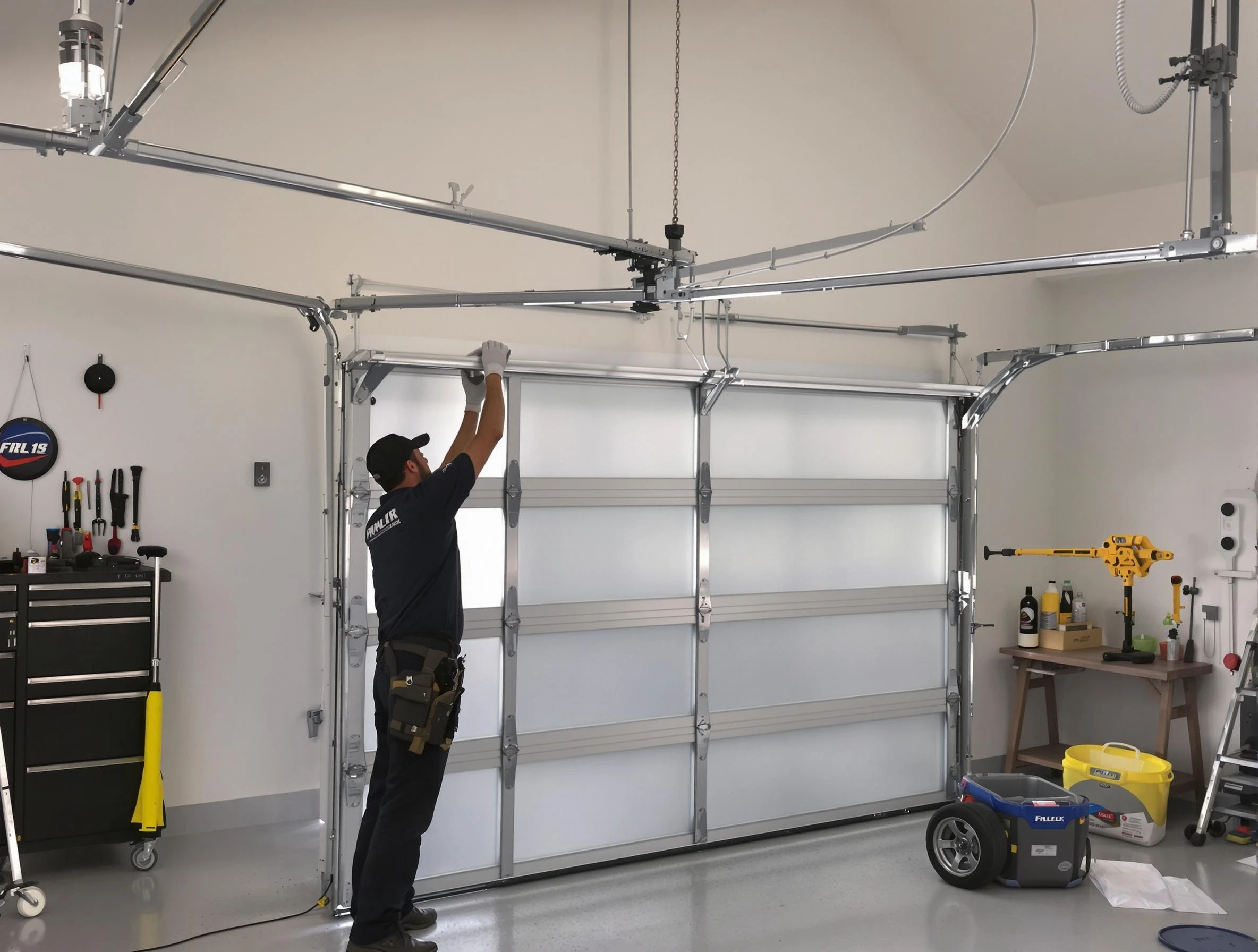 Roseville Garage Door Repair certified team performing precision garage door installation in Roseville