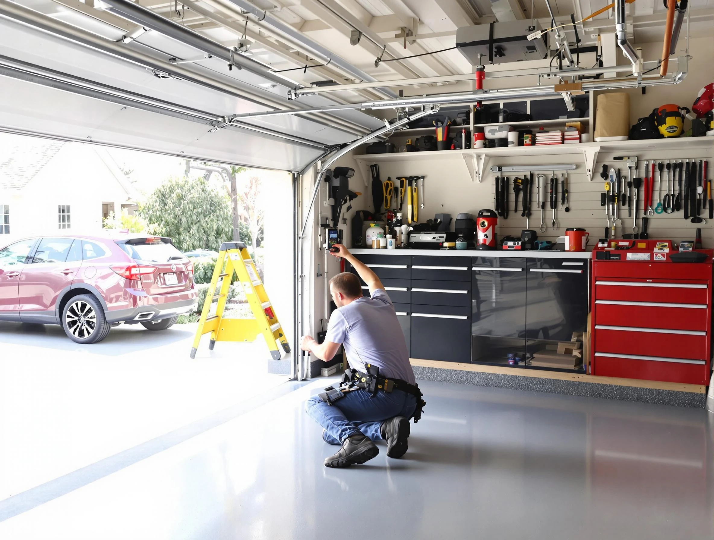 Local garage door repair service by Roseville Garage Door Repair in Roseville